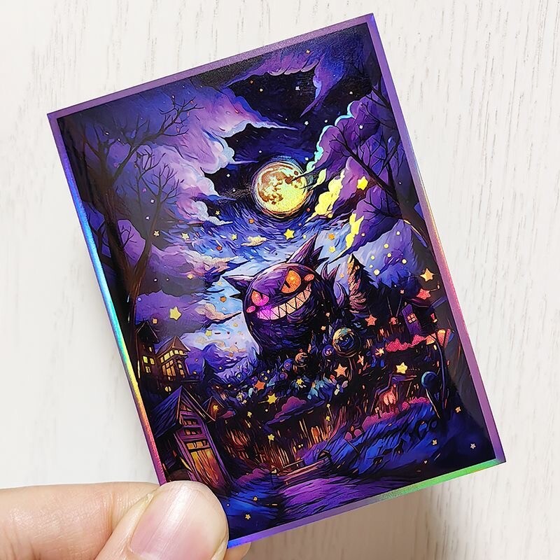 Trading Card Pokemon Gengar CCG Card Sleeves 67X92mm Iridescent Standard  Size | eBay