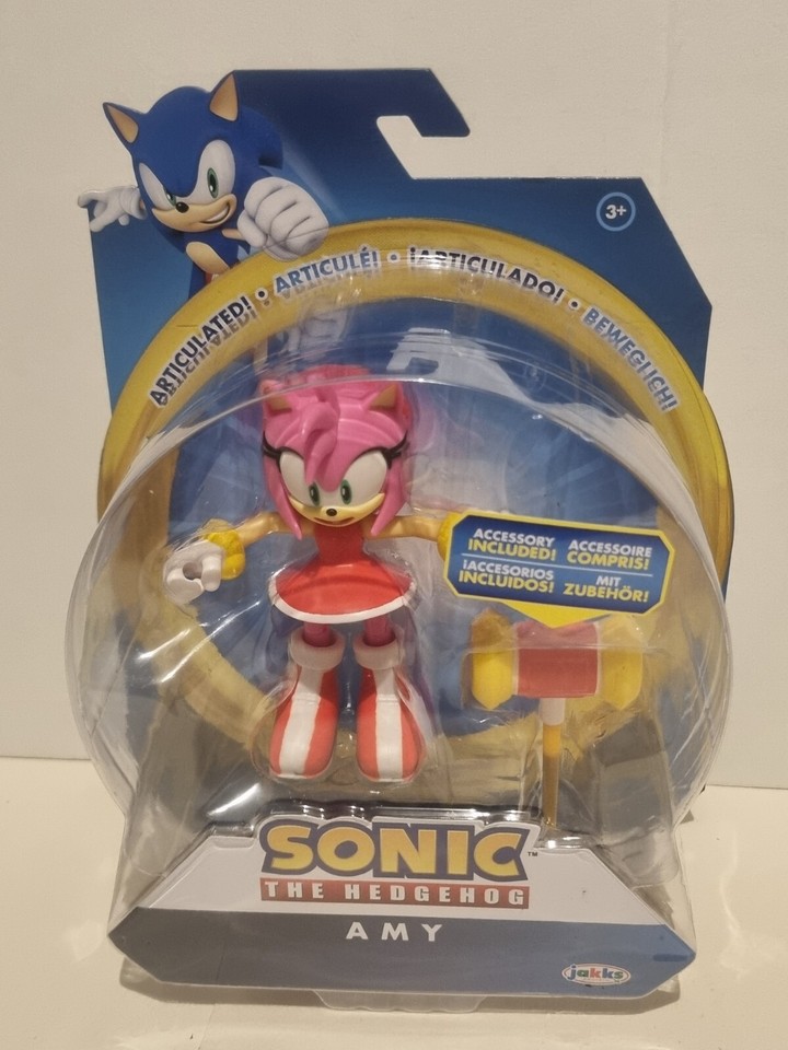 Sonic The Hedgehog Amy & Piko Piko Hammer 4" Action Figure Jakks
