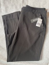 NWT  BRIGGS Black Dress Pants, Stud Accents On Front Pockets  Womens Size 14