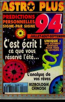 Astro Plus Nr. 2 Juli August September 1994 - Persönliche Vorhersagen