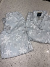 Pottery Barn Teen Harry Potter Snowflakes Loose Pajama Set Ice Blue SMALL H796