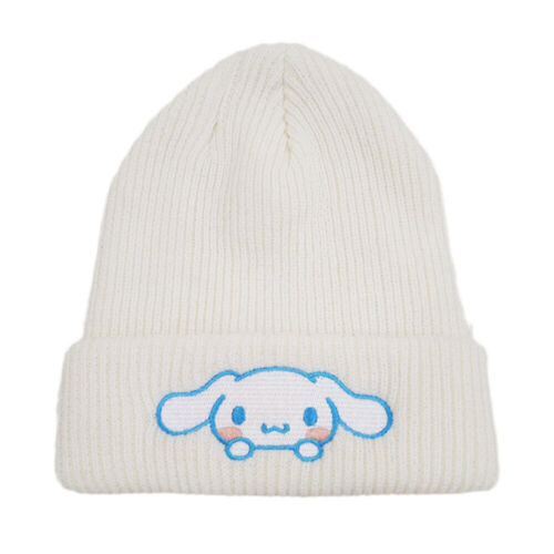 Kawaii Melody Kuromi Cuffed Beanie Cap Knitted Hat Winter Stretch Outdoor Cap - Picture 14 of 18