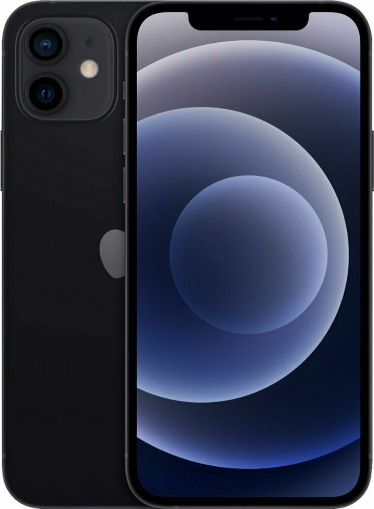 【美品】Apple iPhone 12 ブラック 6.1インチ Apple iPhone 12 Dual SIM 6.1