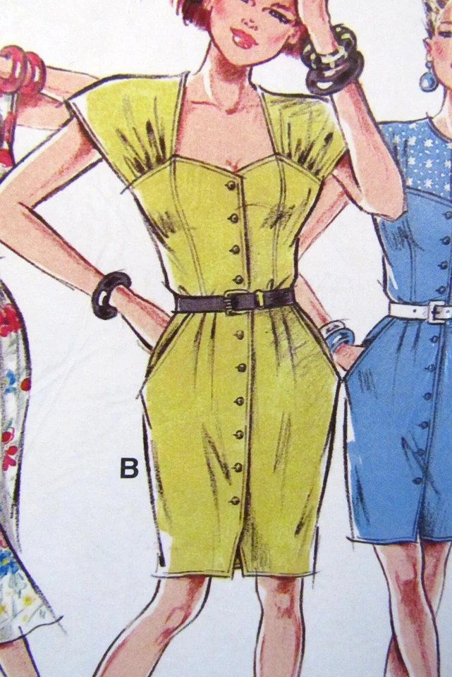 Womens Short Sleeve Dress Sewing Pattern M 21339 Sz 8-18 Neue Mode Uncut Sealed - Image 3 of 4