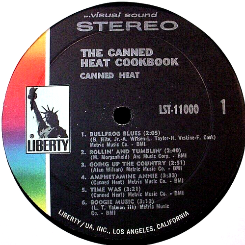 CANNED HEAT - Cook Book - '69 Liberty lbl NM blues rock LP in shrink - Picture 2 of 5