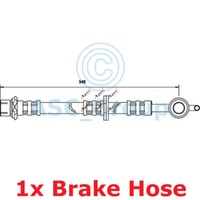 Apec Braking Bremsschlauch 540Mm FüR Vorderachse Links HOS3512