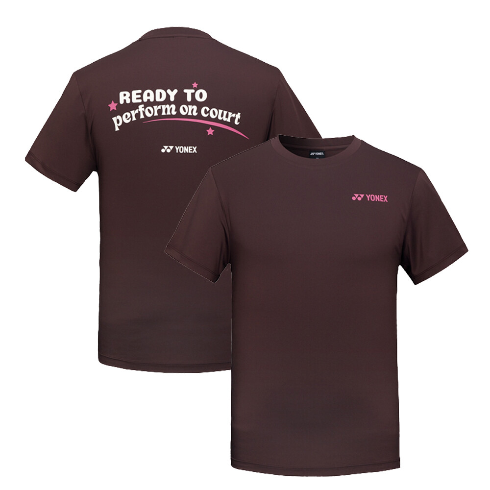 Мужские футболки для бадминтона YONEX 24FW Спортивные повседневные темно-коричневые NWT 249TR011M 6290₽