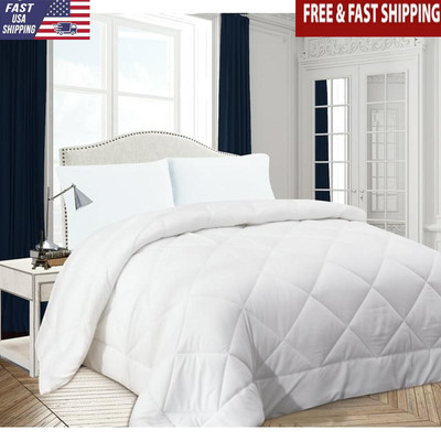 Plush Extra Fill Down Alternative Duvet Comforter Queen 350GSM All-Season New
