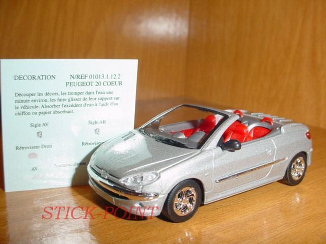 PEUGEOT 206 CC SILVER 1999 1:43 INCLUDES BOX!!! | eBay