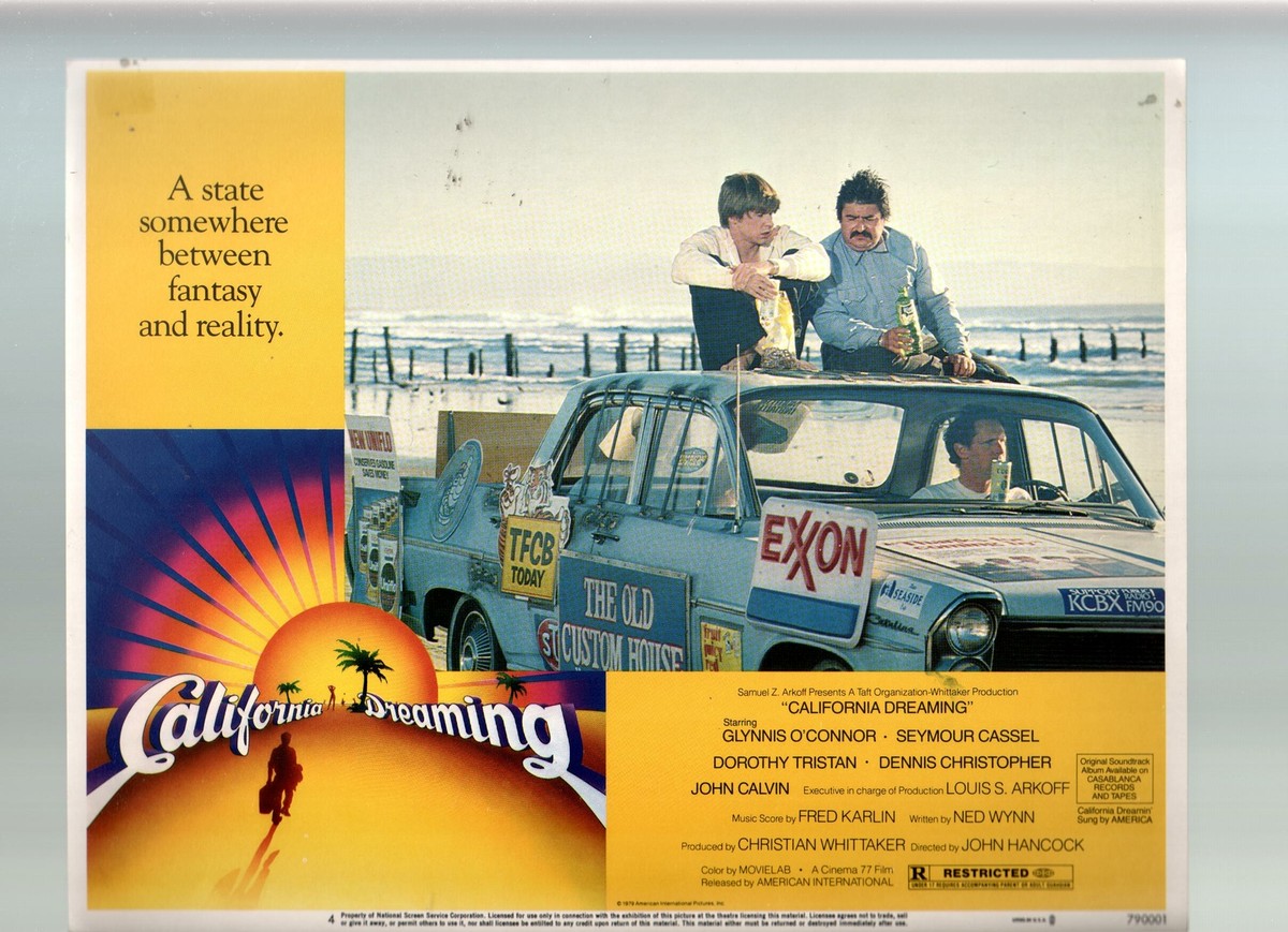 california dreaming (RARE!! lobby card） California Dreaming-Glynnis O'Connor-Seymour Cassel-11x14