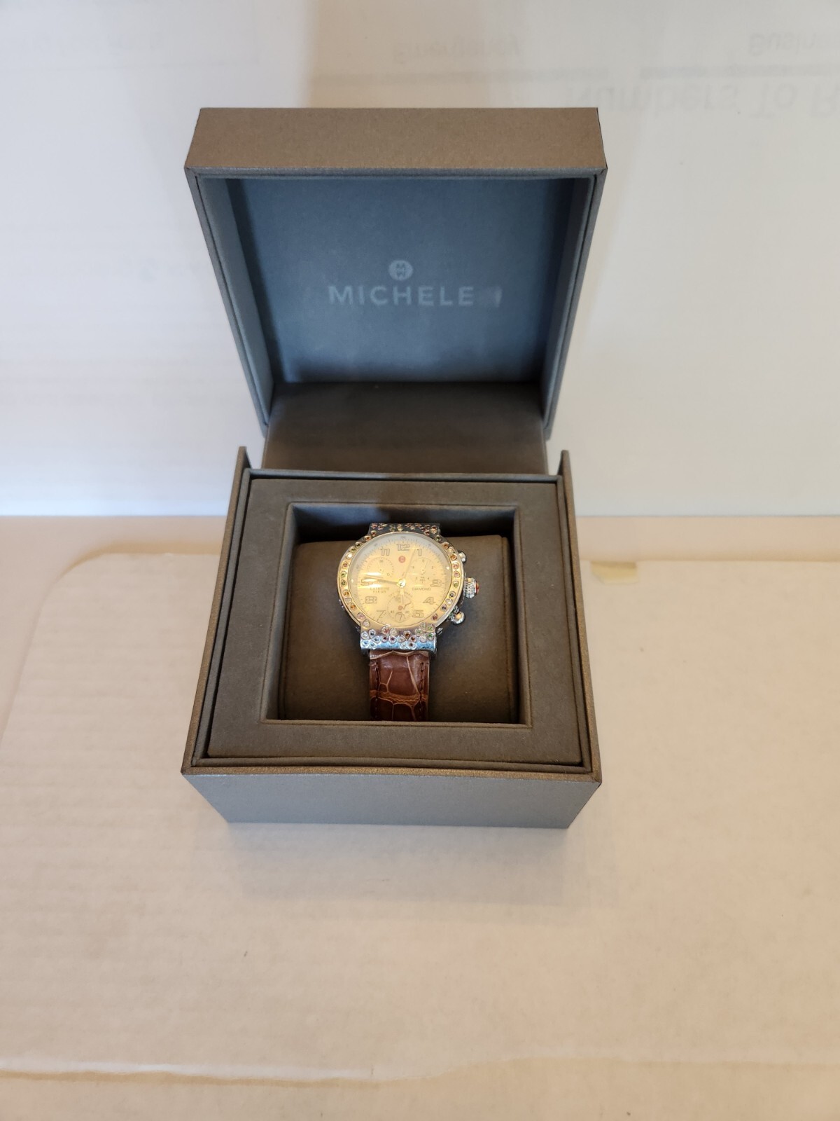 100% Authentic Michele Extreme Fleur Watch for Women  