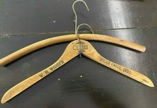 Set of 2 Vintage Wooden Hangers