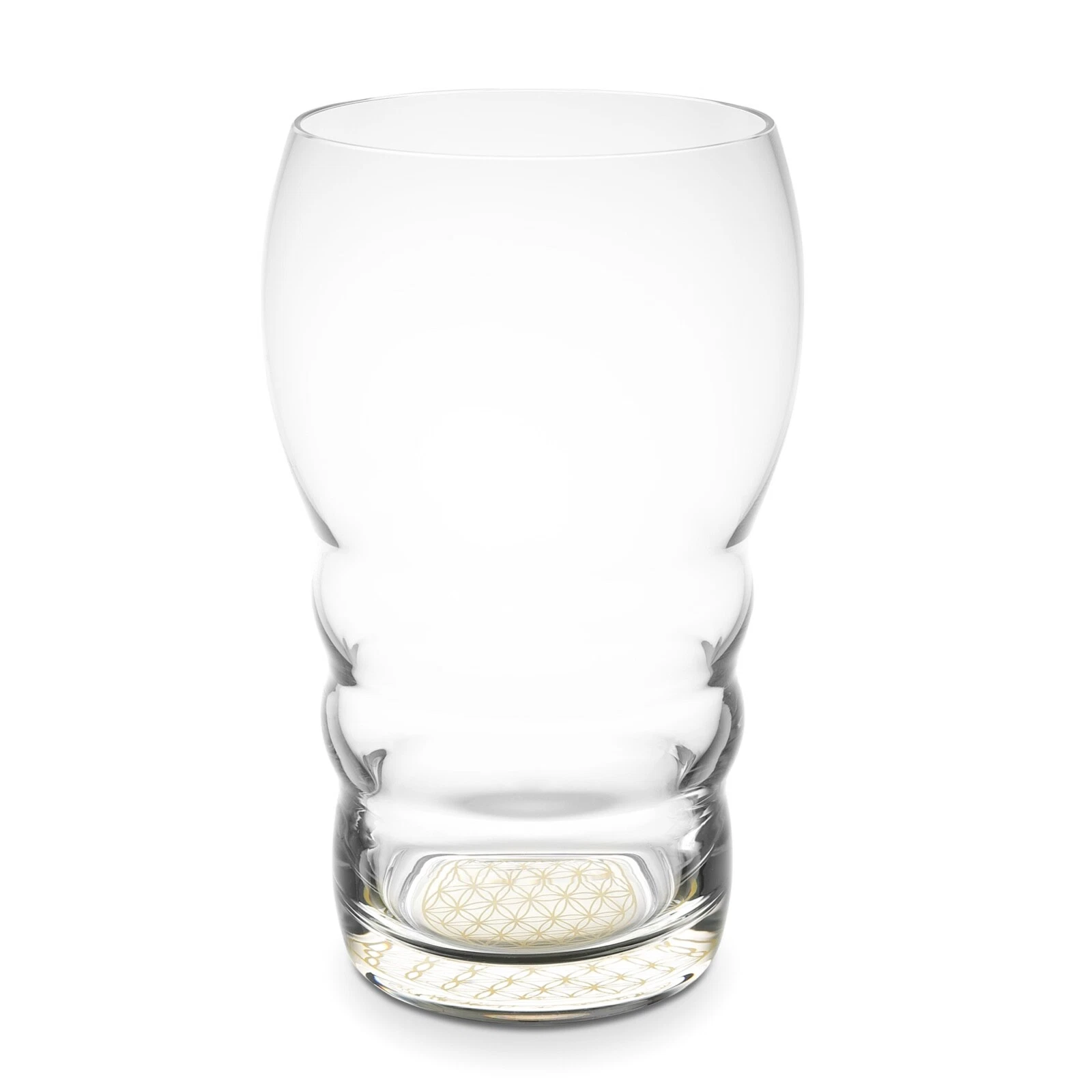 GALILEO GLASS 500ml | White Flower of Life | Sacred Geometry | Nature's Design