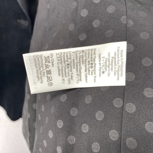 J.CREW Jacket Womens 6P Petite Velvet One Button Blazer Stretch Cotton Black NEW - Picture 9 of 14