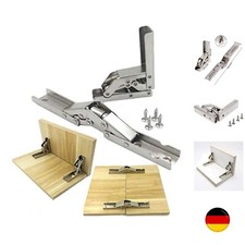 2Stück Edelstahl-Klappscharnier verdecktes Möbelscharnier90/180°Schrankscharnier