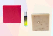 Raspberry Mint & Oatmeal, Milk, & Honey | Pain Essential Oil Blend | Mini Gift