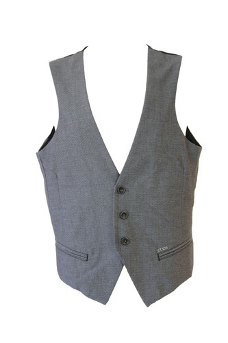 GIACCA GILET UOMO GUESS ORIGINALE GRIGIO E NERO in COTONE | eBay