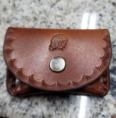 SOUTHERN CHARM HOLSTERS 22mag Pocket Ammo Holder..holds Seven 22 Mag ..Herman oak leather. Dark Brown