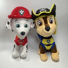 Paw Patrol Plush Pups, Chase Plush  Marshall Plush Big 15" Plush SET
