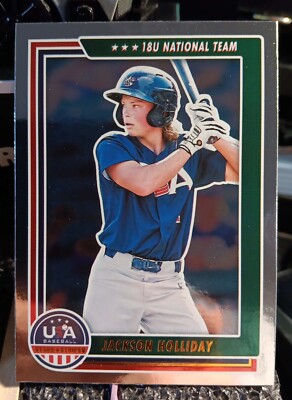 2022 Panini USA  #69 Jackson Holliday Stars & Stripes Silver Foil 18 Under 