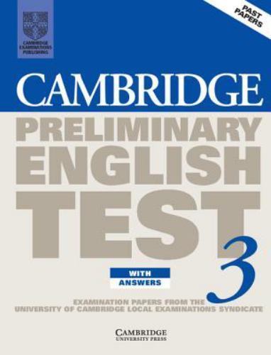 Cambridge Preliminary English Test 3 with Answers : Examination Papers ...