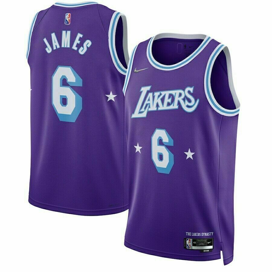LeBron James LA Lakers Nike 2021-22 Swingman Jersey City Edition ADULT XL  SALE