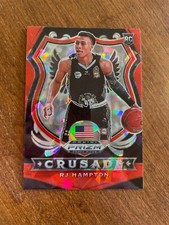 RJ Hampton 2020 Prizm Draft Picks Crusade Red Ice Rookie #93 Orlando Magic RC