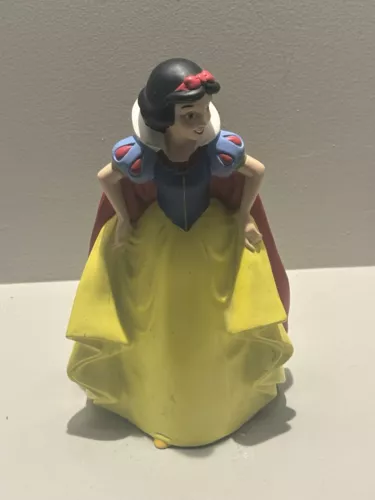 Vintage Disney Snow White Coin Bank Hard Plastic Piggy Bank Money Princess