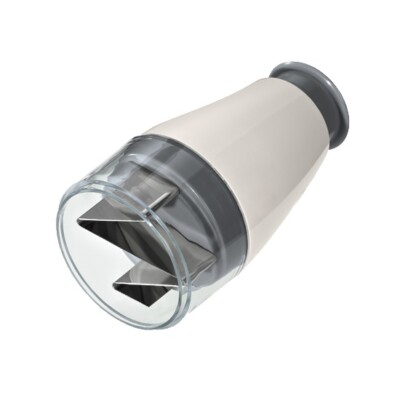 Lurch 221440 Minihacker für Knoblauch aus Kunststoff/Edelstahl, Iron Grey/Weiß