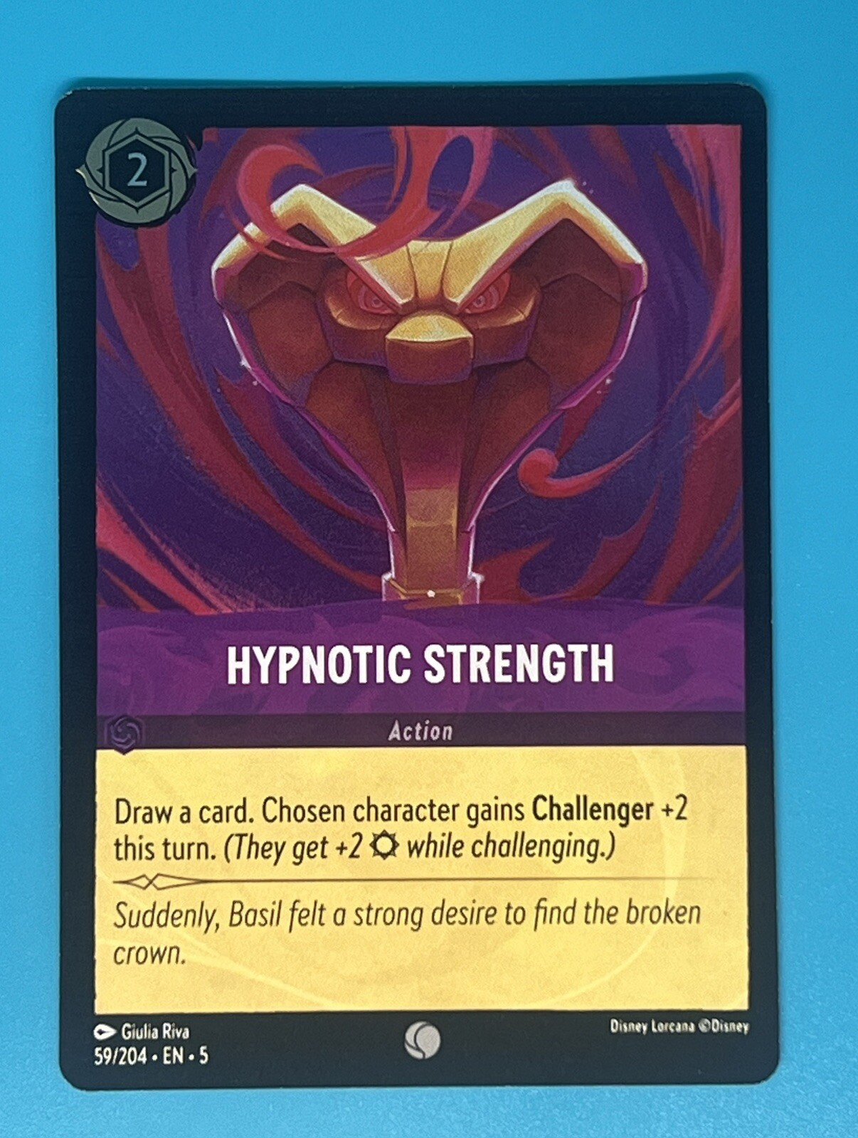 Disney Lorcana Shimmering Skies Hypnotic Strength 59/204 NM