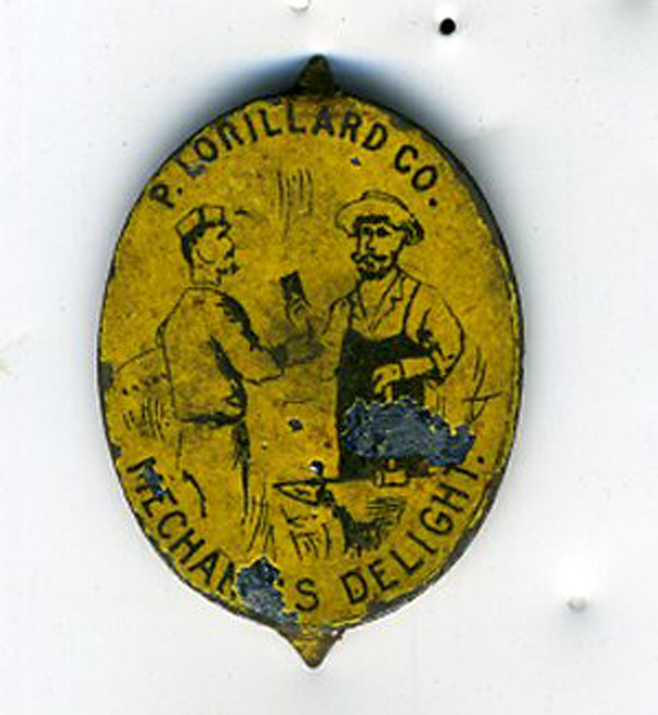 lorillard tobacco jobs 1900 P. Lorillard Tobacco Tag 