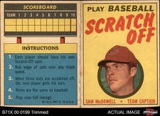 1971 Topps Scratch-Offs Sam McDowell Indians 4 - VG/EX