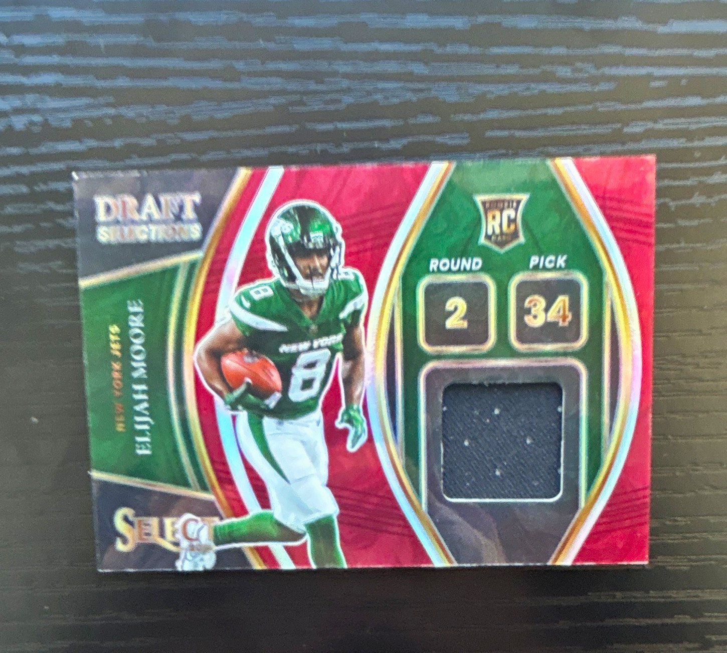 Panini 2021 Select Draft Selections Memorabilia DS-EMO Elijah Moore RC Jets