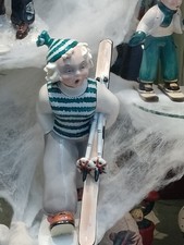 Ceramica Lenci Torino sirena porcellana arte epoca 1950s