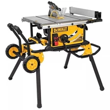 DEWALT DWE7491RS 10 in Jobsite Table Saw 32 1/2 in Rip Capacity & Rolling Stand