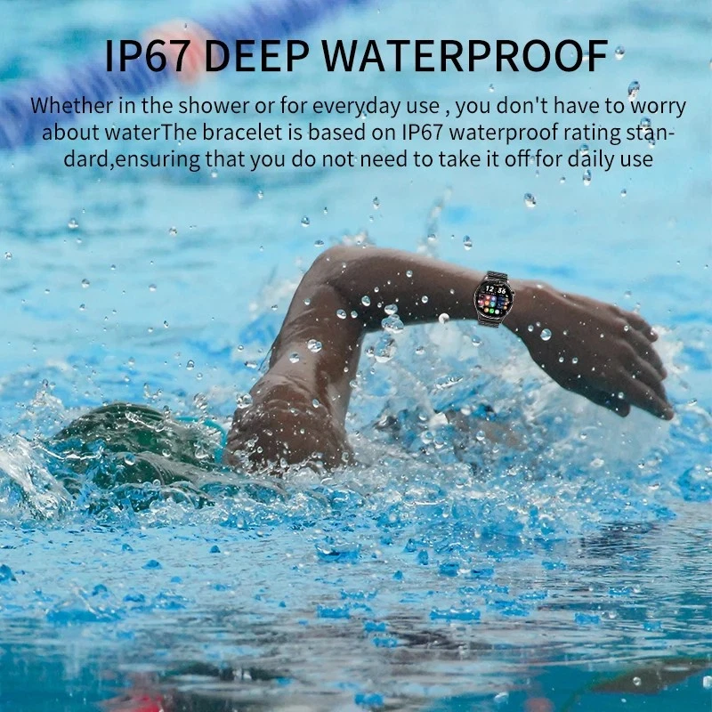 Smart Watch Men Women Fitness Tracker Blood Pressure Heart Rate Sport Watches UK - Image 3 of 4