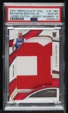 2021-22 Immaculate Jersey Number 16/50 Brandon Boston Jr PSA 10 Jumbo Patch 1e4z
