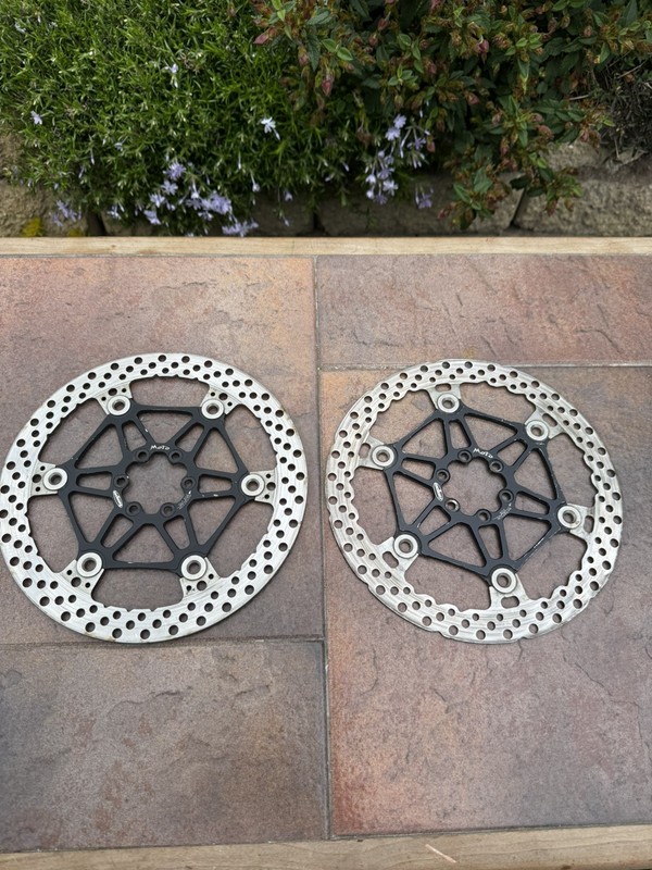 2x Hope Tech Moto V2 Vented Disc Brake Rotors 203mm Black