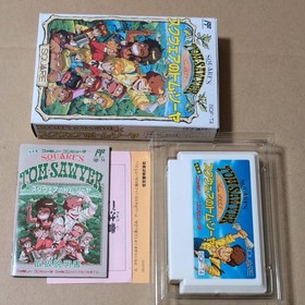 Tom Sawyer Square Nintendo Famicom FC Japan CIB Tested Retro Game from Japan