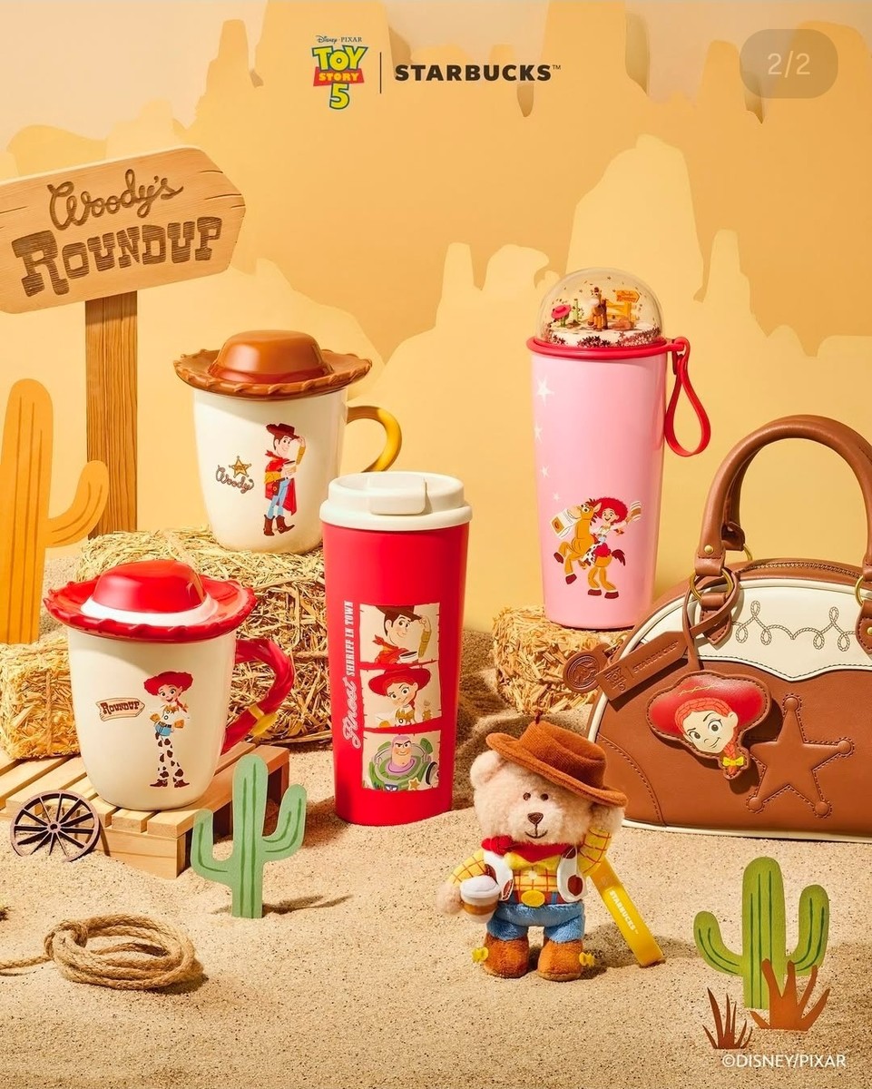 Starbucks Korea 2026 SS Toy Story Buzz Woody Chubby Dome 473ml