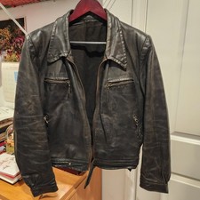 Rare WWII German Leather Sportjacke Luftwaffe Pilot Style - Prym 6, Ritsch, Zipp