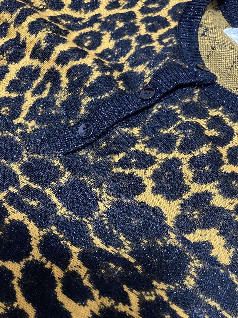 Vintage YSL Yves Saint Laurent Leopard Print Cardigan | eBay