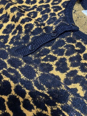 ヴィンテージ!! 【YSL】イヴサンローラン／レオパード柄カーディガン Vintage YSL Yves Saint Laurent Leopard Print Cardigan | eBay