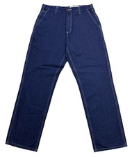 Carhartt Carpenter Jeans Blue Denim Dungaree Fit Men s Sz 34x33
