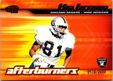 2001 Pacific Invincible Afterburners /2000 Tim Brown #15 HOF Oakland Raiders SP
