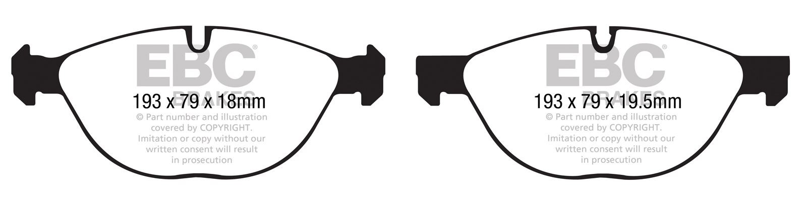 EBC DP1994 BRAKE PAD SET DISC BRAKE Front