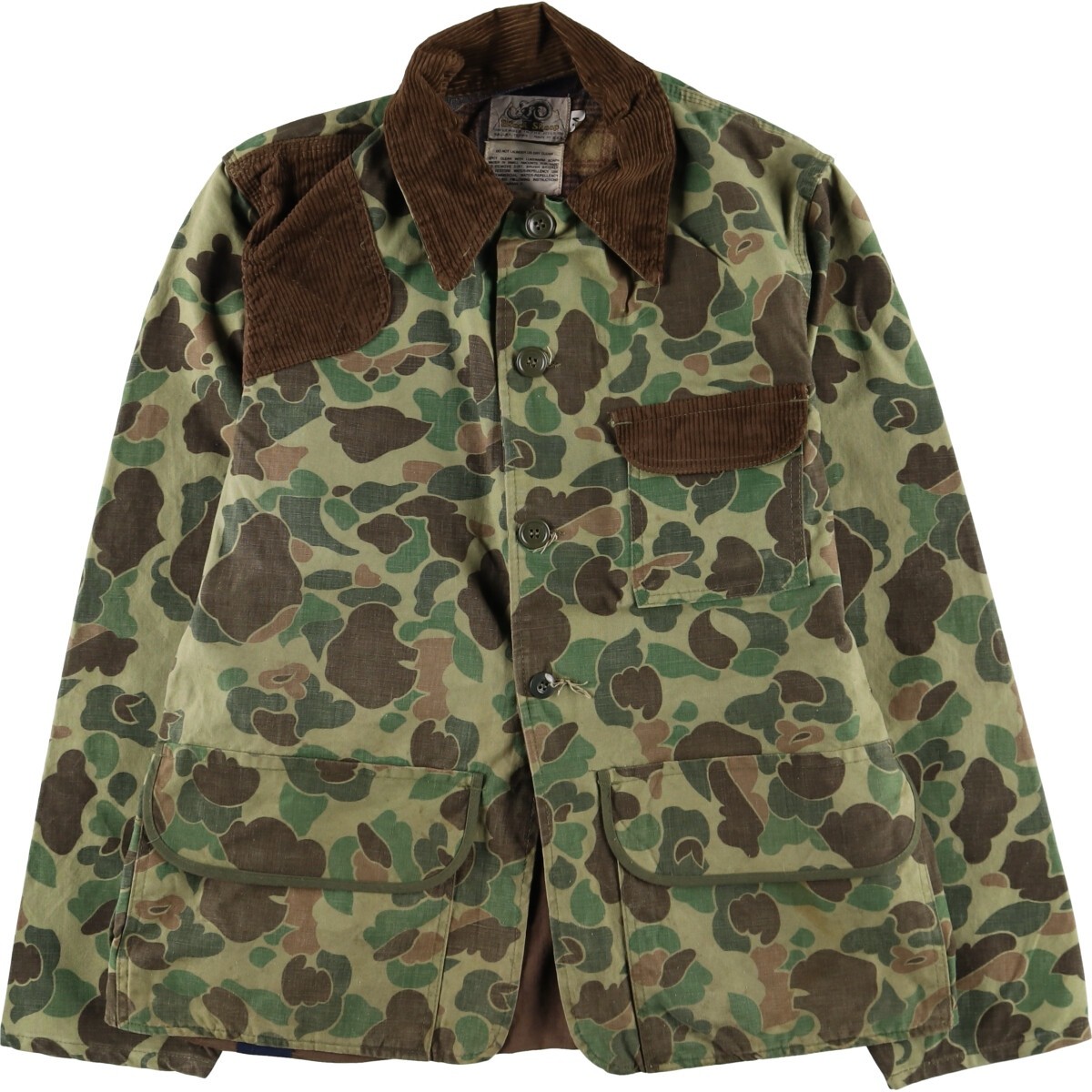 Vintage 1970'S Black Sheep Duck Hunter Camo Hunting Jacket