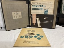 Vtg Sylvania Guide Catalog Transistors Crystal Diodes Motorola Service News 1956
