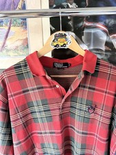 Vintage Polo Ralph Lauren Golf Polo Made In USA Multicolor Plaid Size Men's XL