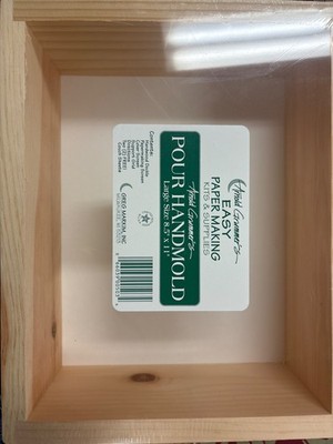 Arnold Grummer Easy Paper Making Kit Pour Handmold Large Size 8.5  X 11 